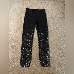 LuluLemon athletica Black and White Patterned Leggings